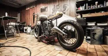 motorbike, garage, repairs