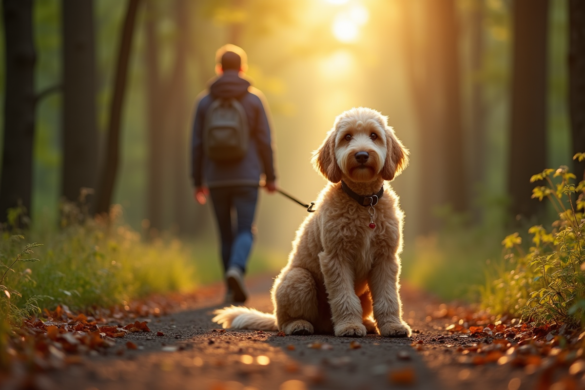 labradoodle chien