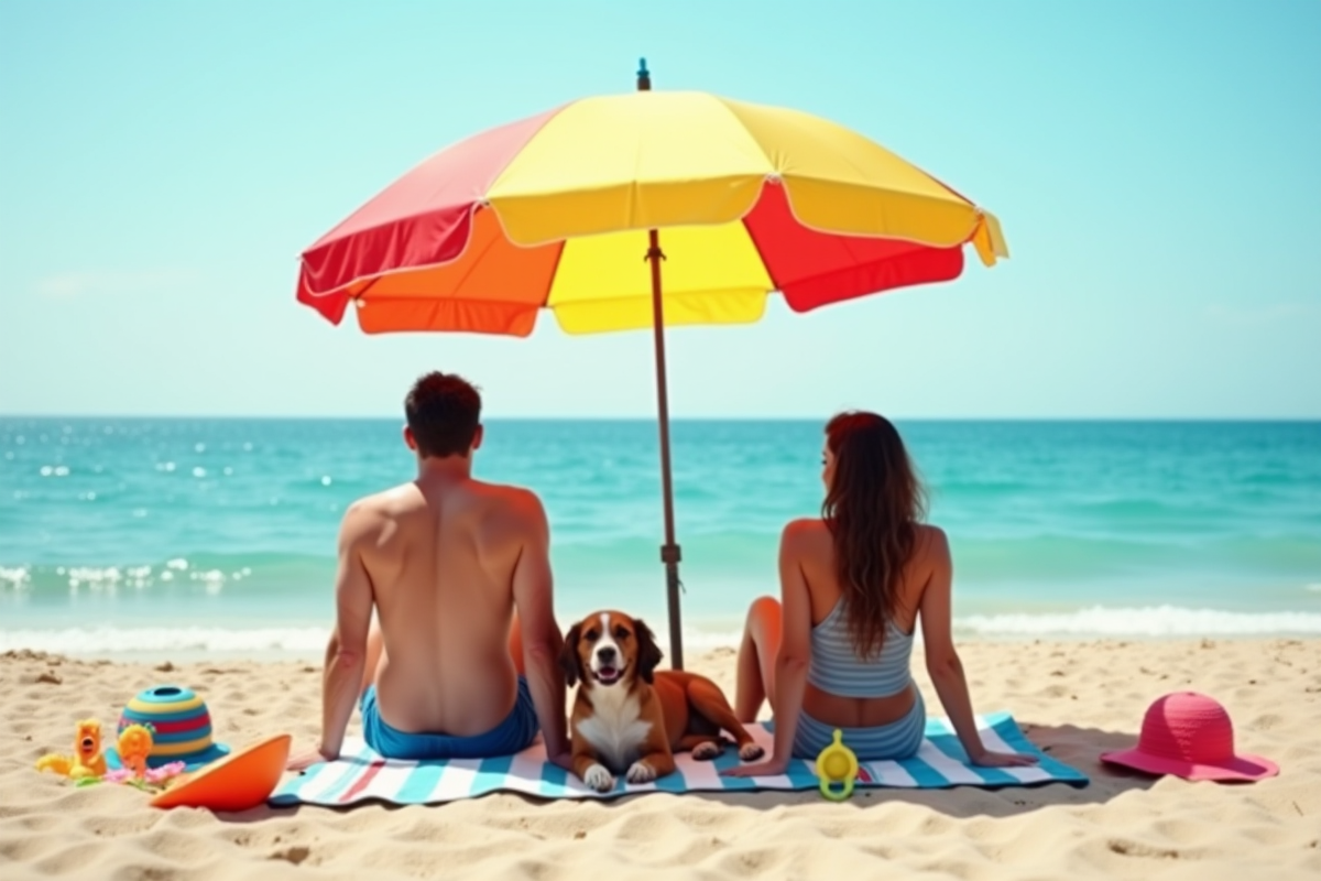 chien plage