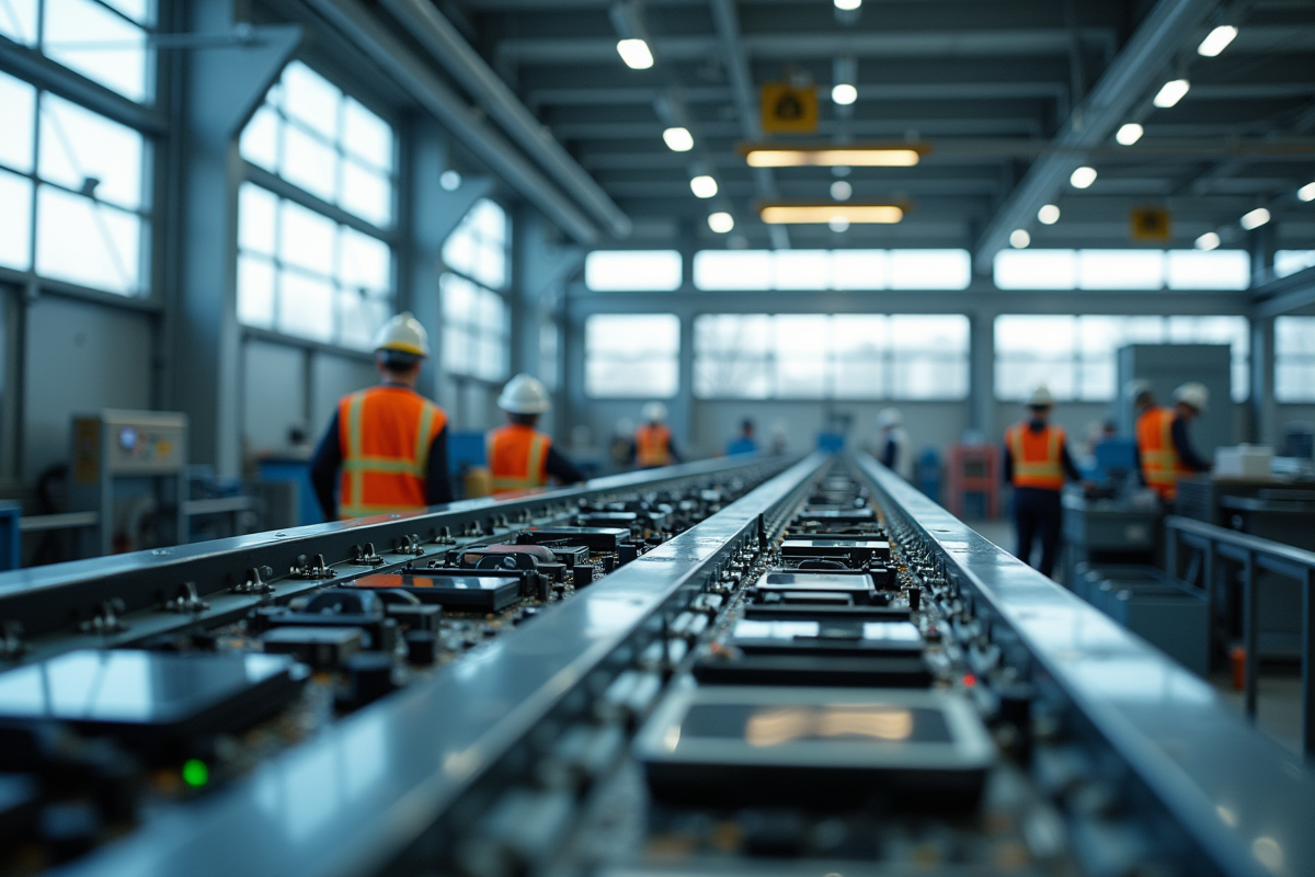 Démantèlement d appareils électroniques dans une usine moderne
