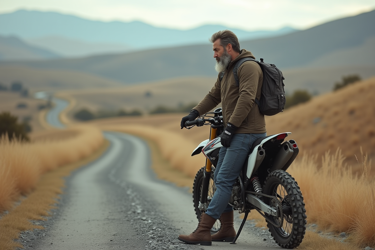 Homme vérifiant tableau de bord d