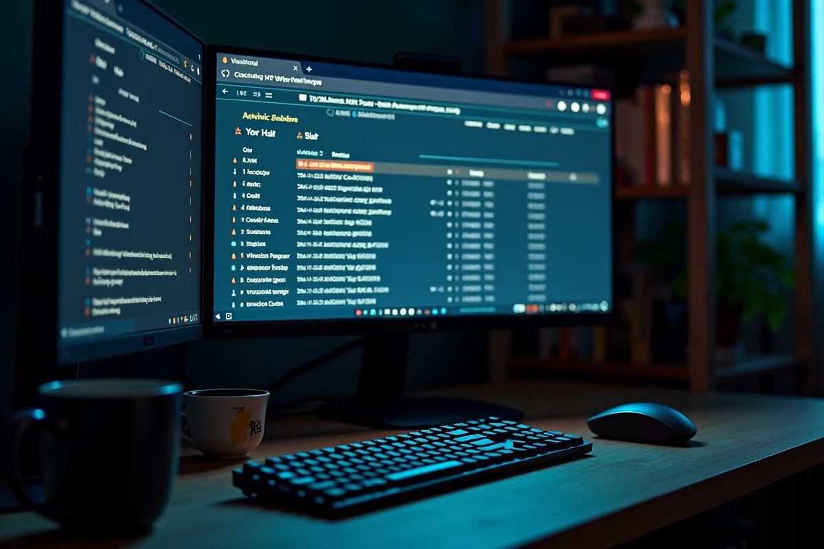 Écran d'ordinateur affichant un rapport d'analyse de fichier sur une interface de type VirusTotal pour détecter des virus